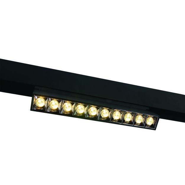 ONE Light magnetisch railsysteem - Adjustable Linear Spots - rail spot - 27 x 3,4 x 9,5 cm - 22W LED incl. - zwart