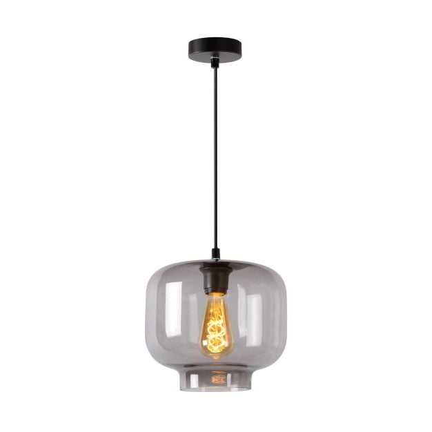 Lucide Medine - hanglamp - Ø 25 x 156 cm - gerookt