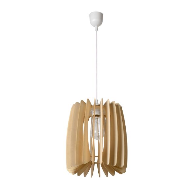 Lucide Etta - hanglamp - Ø 29 x 159 cm - licht hout