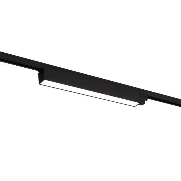 Maxlight Linear - 3-fase railsysteem - 66,2 x 5 x 6,6 cm - 18W LED incl. - zwart