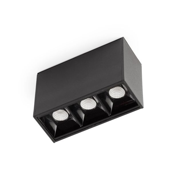 Faro Neso Point-3 - armatuur voor magnetische rail - 8,4 x 3,4 x 5,6 cm - 4W LED warm wit (2700K) incl. - 34° lichtbundel - zwart