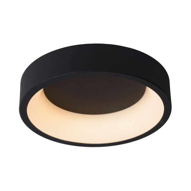 Lucide Talowe - plafondverlichting - Ø 30 x 8 cm - 20W dimbare LED incl. - zwart