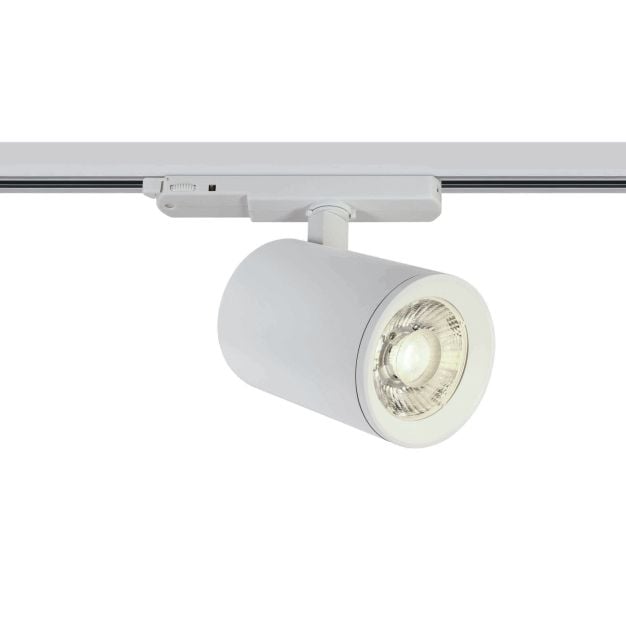 ONE Light Shop PRO - rail spot - 3-fase railsysteem - Ø 10 x 14,1 cm - 40W dimbare LED incl. - wit - witte lichtkleur