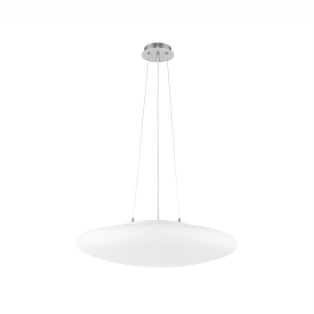 Nova Luce  Pressione - hanglamp - Ø 50 x 110 cm - opaal