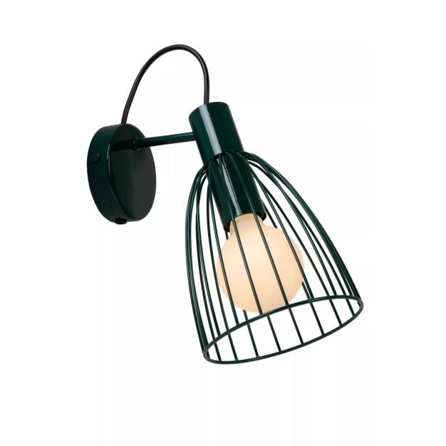 Lucide Macarons - wandlamp - Ø 15 x 19,5 x 29 cm - groen