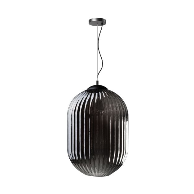 ETH Glamm - hanglamp - Ø 40 x 165 cm - zwart