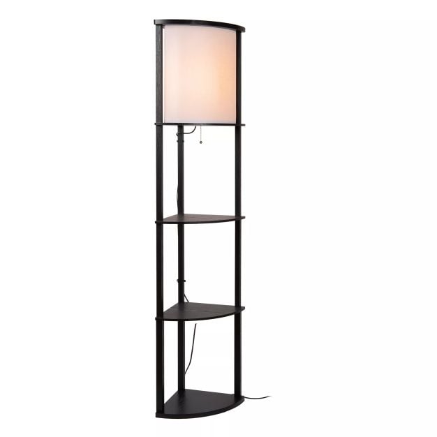 Lucide Menno - vloerlamp - 30 x 30 x 162,3 cm - zwart