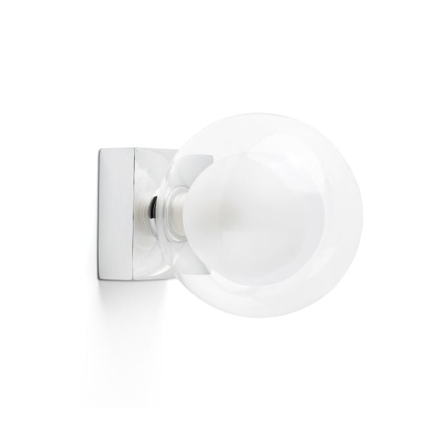 Faro Perla - plafond/wandverlichting - 11,5 x 15,5 x 11,5 cm - IP44 - glanzend chroom