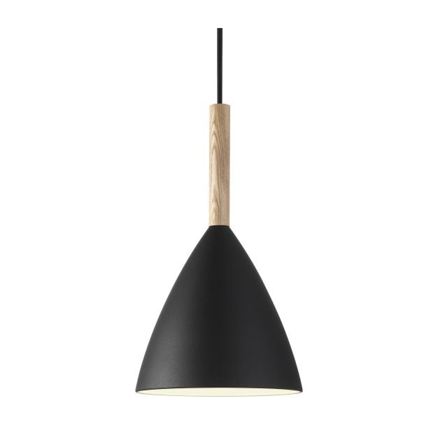 Design for the People Pure 20 - hanglamp - Ø 20 x 344 cm - zwart en bruin