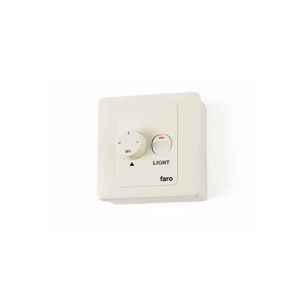 Faro Wall Controle - schakelaar voor ventilatoren - 9 x 9 x 4 cm - wit