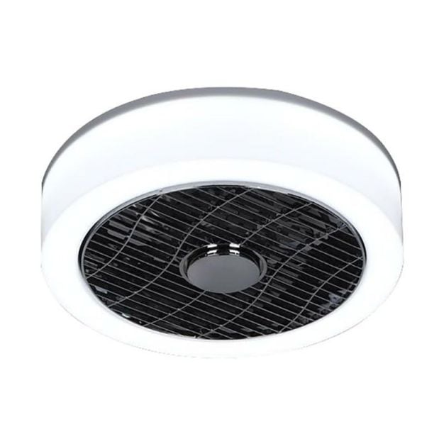 ETH - The Fan No. 5 - plafondventilator met afstandsbediening - ⌀ 40 x 18 cm - 24W LED incl. dimbaar - opaal