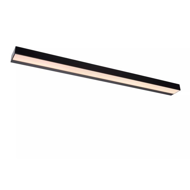 Lucide Alexa - wandlamp langwerpig -  13W LED incl. - 90 x 8 x 3,6 cm - IP44 - zwart