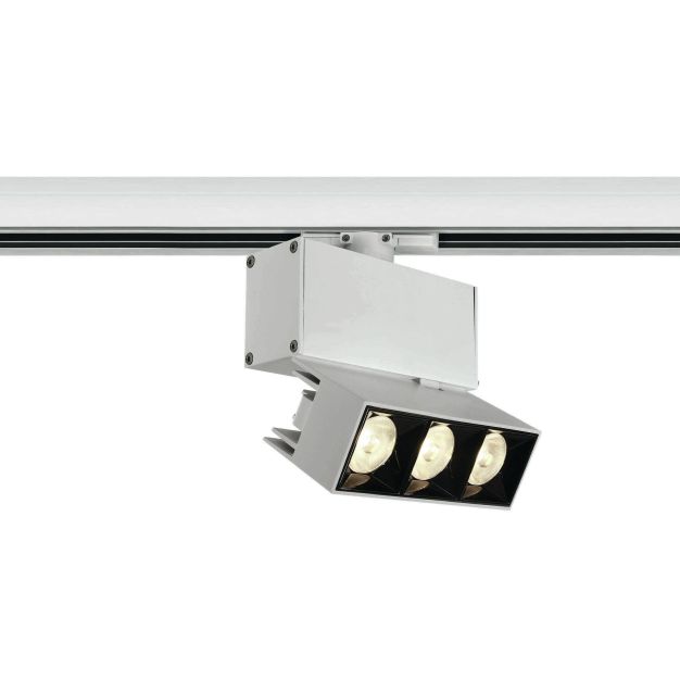 ONE Light Mirror Square - rail spot - 3-fase railsysteem - 11,8 x 4,2 x 5,4 cm - 12W LED incl. - wit