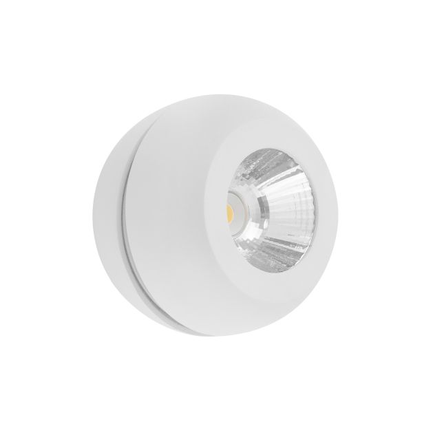 Nova Luce Gon - opbouwspot 1L - Ø 11 x 9 cm - 5W LED incl. - zandwit