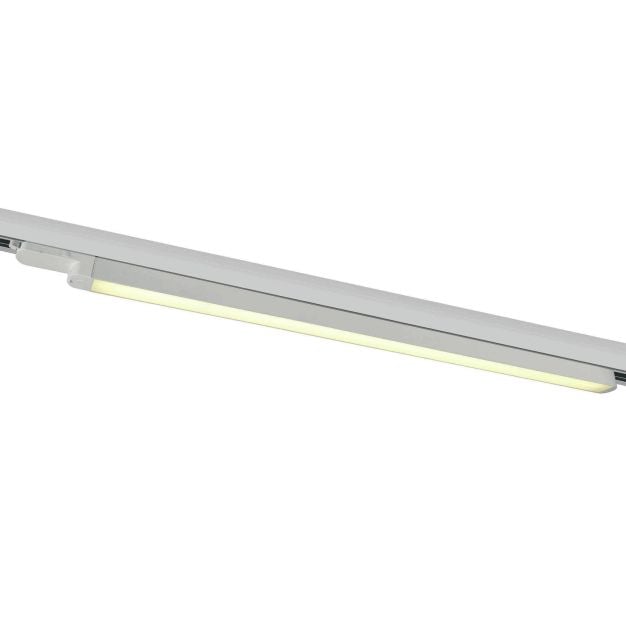 ONE Light LED Linear Track Light - 3-fase railsysteem - 121 x 3 x 3 cm - 25W LED incl. - wit - warm witte lichtkleur