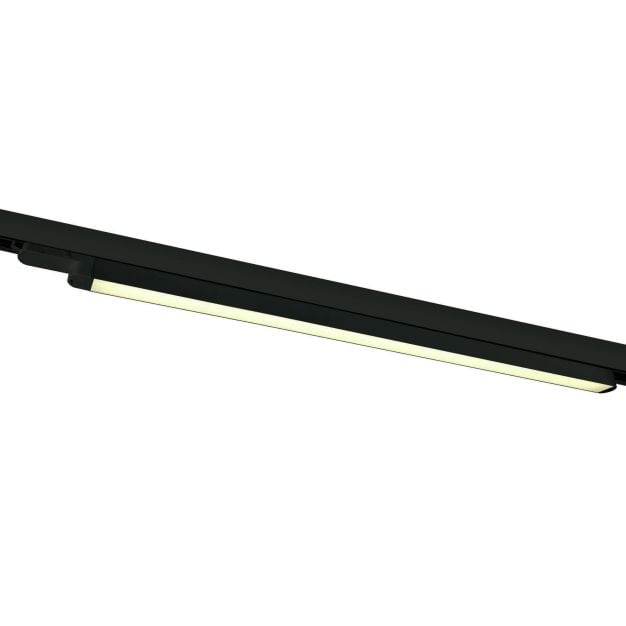 ONE Light LED Linear Track Light - 3-fase railsysteem - 121 x 3 x 3 cm - 25W LED incl. - zwart - warm witte lichtkleur