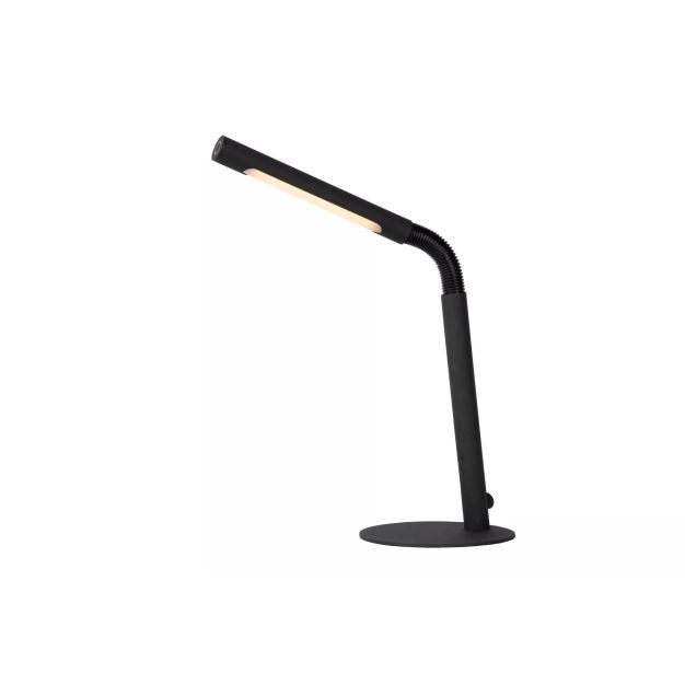 Lucide Gilly - oplaadbare bureaulamp - 29 x 15 x 49 cm - 3W LED dimbaar incl. - zwart