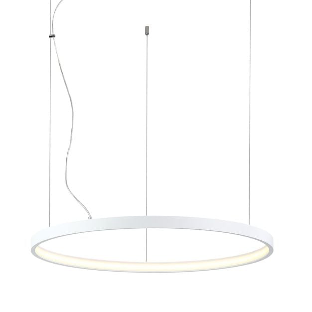 VK Lighting Circulus - hanglamp - Ø 65,9 x 200 cm - 30W dimbare LED incl. - wit