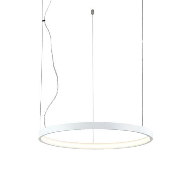 VK Lighting Circulus - hanglamp - Ø 52,7 x 200 cm - 24W dimbare LED incl. - wit