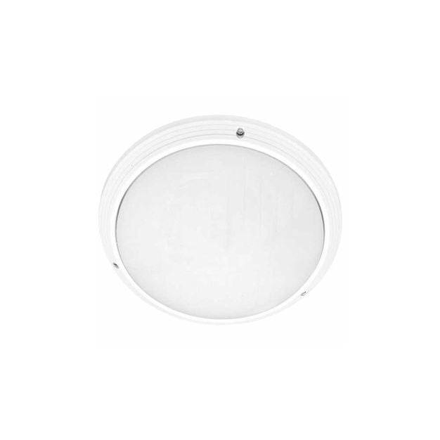 Artdelight Ivela - badkamer plafondverlichting - Ø 27 x 9,1 cm - IP65 - wit