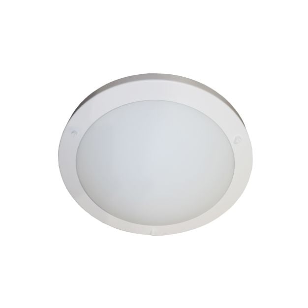 Artdelight Yuca - badkamer plafondverlichting - Ø 30 cm - IP44 - wit