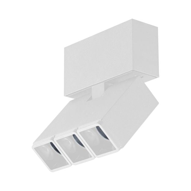 VK Lighting Triton - opbouwspot - 9,5 x 3 x 11 cm - 6W LED incl. - wit