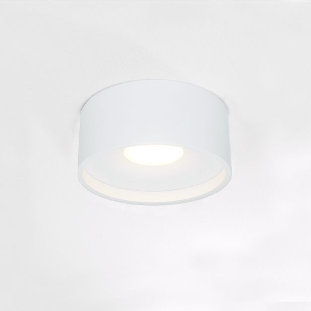 Artdelight Oran - plafondverlichting - Ø 12 x 5 cm - 10W dimbare LED incl. - IP54 - wit