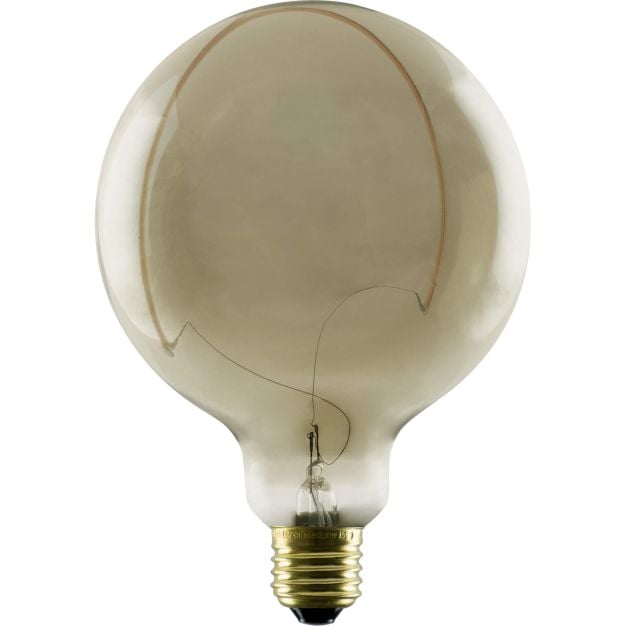 Segula LED lamp - Illusion Globe Crescent Top - Ø 12,5 x 18 cm - E27 - 6W dimbaar - 1900K - gerookt