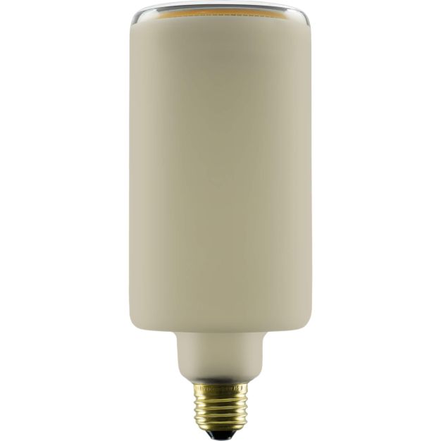 Segula LED lamp - Floating Cylinder - Ø 9 x 21 cm - E27 - 4,5W dimbaar - 1900K - smokey frost