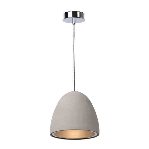 Lucide Solo - hanglamp - Ø 21 x 115 cm - taupe