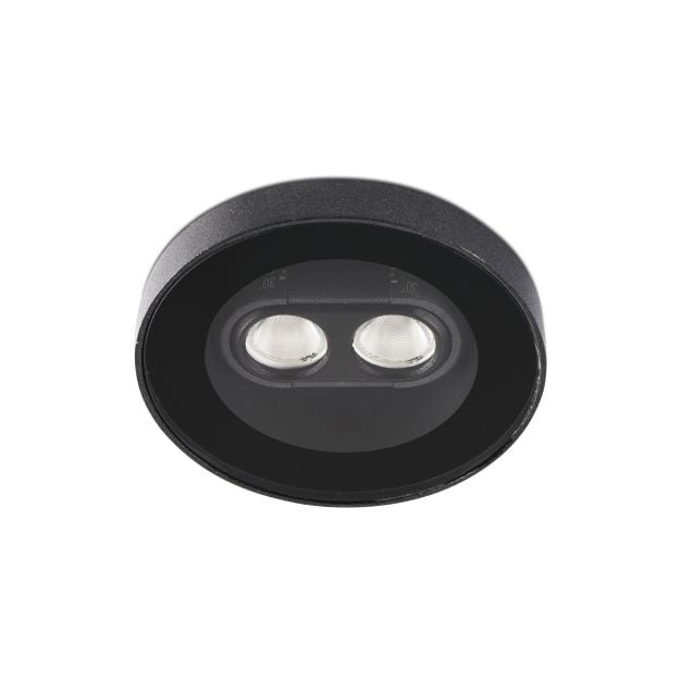 Faro Tras - grondspot voor buiten met kantelbare lichtbundel - Ø 9,2 x 5,6 cm - 4W LED incl. - IP67 - zwart