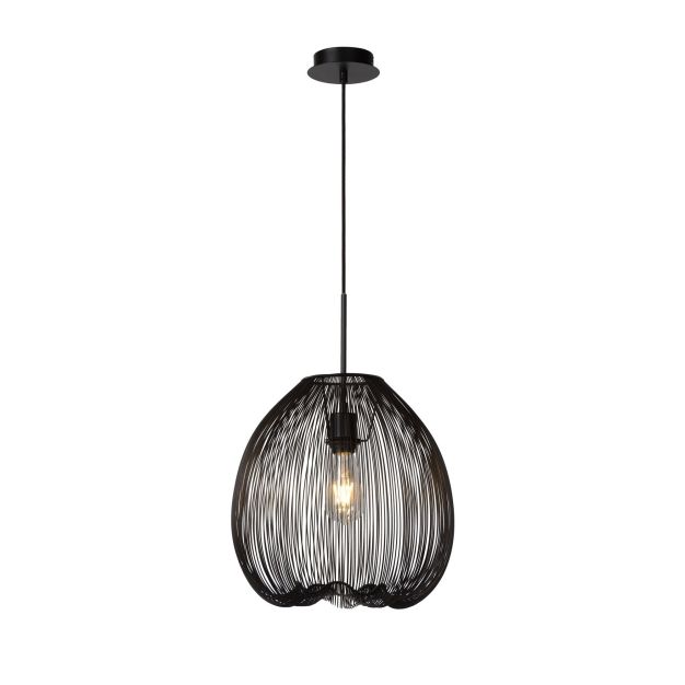 Lucide Wirio I - hanglamp - Ø 36 x 161 cm - zwart