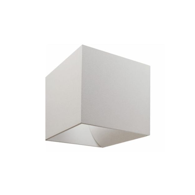 Artdelight Gymm - wandverlichting - 10 x 10 x 10 cm - wit