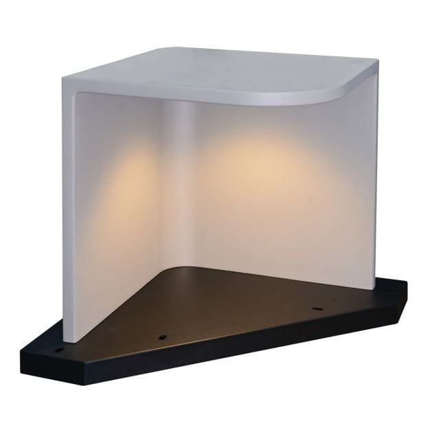 VK Lighting Trigono - sokkellamp -  55 x 55 x 49 cm - 6,5W LED incl. - IP65 - grijs