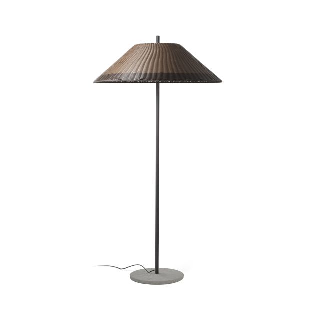 Faro Saigon - vloerlamp - Ø 103 x 195 cm - IP65 - bruin