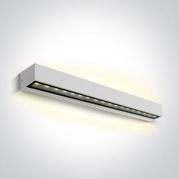 ONE Light Linear Outdoor Series Double Sided - wandlamp - 50 x 7,6 x 6,6 cm - 2 x 13W LED incl. - IP65 - wit