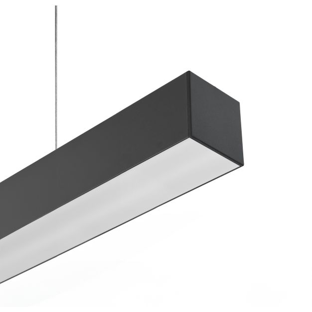 Lichtkoning Line - hanglamp - 118 x 5,3 x 5,3 cm - 34W LED incl. - zwart