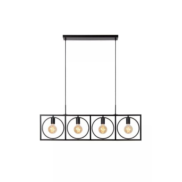 Lucide Suus - hanglamp - 107,8 x 23,5 x 160 cm - zwart