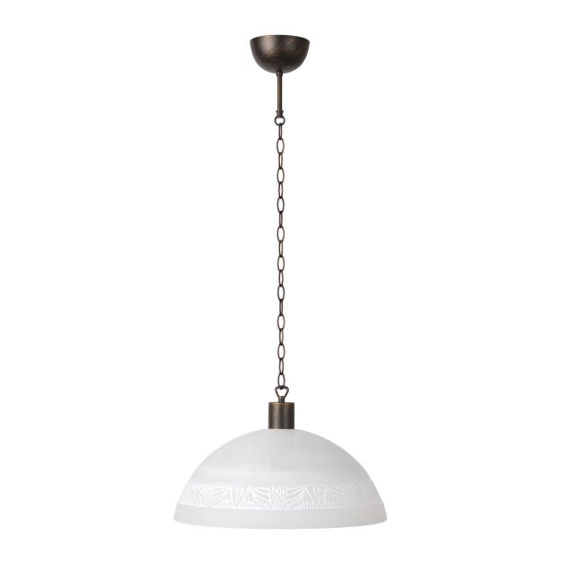 Lucide Quinto - hanglamp - Ø 36 x 125 cm - 32W TL-lamp incl. - albast