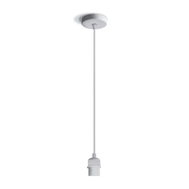 ONE Light E27 Pendant Kit - hanglamp - Ø 10 x 200 cm - wit