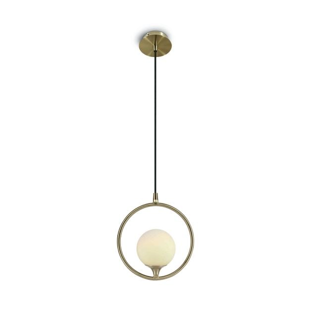 ONE Light Nordic Decorative - hanglamp - Ø 23,8 x 178 cm - geborsteld messing