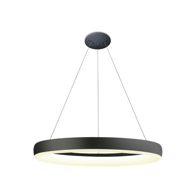 ONE Light LED Pendant Rings - hanglamp - Ø 60 x 200 cm - 40W LED incl. - zwart