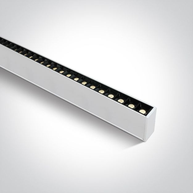 ONE Light LED Linear Profiles - plafond/hanglamp - 130 x 7 x 3,5 cm - 40W LED incl. - wit - instelbare lichtkleur