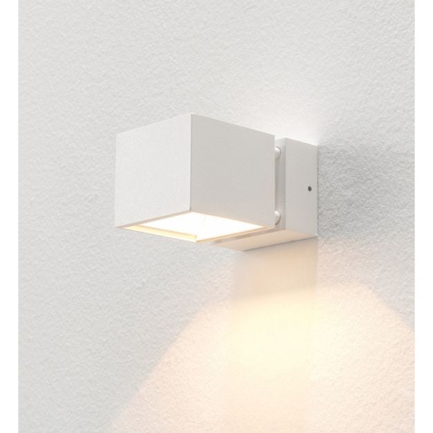 Artdelight Bfeld - buiten wandverlichting - 12,3 x 8 x 6,8 cm - 2 x 3W LED incl. - IP54 - wit