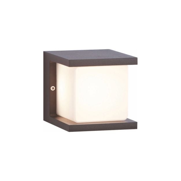 Artdelight Iser - buiten plafond/wandverlichting - 10 x 10 x 11 cm - 10W dimbare LED incl. - IP54 - antraciet