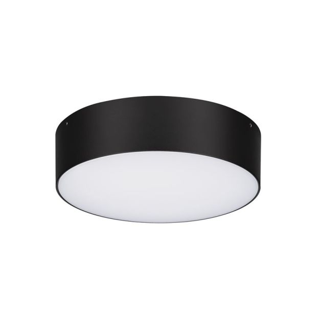 Nova Luce Judi - plafondlamp - Ø 22 x 6 cm - 20W LED incl. - IP65 - zwart