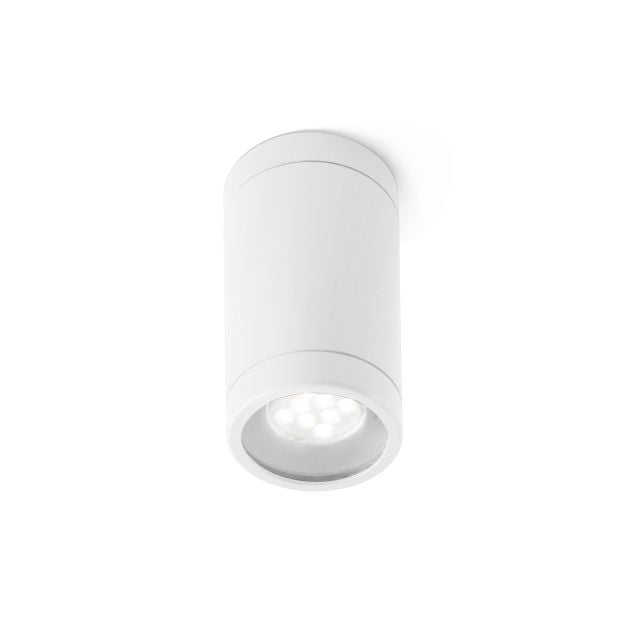 Faro Olot - opbouwspot 1L - Ø 6 x 10,5 cm - IP44 - mat wit