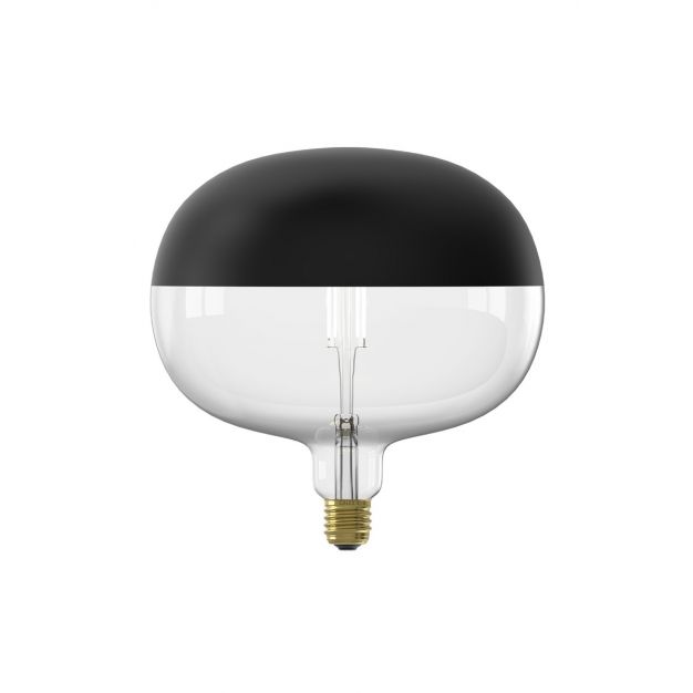 Calex Boden Top Mirror LED lamp - Ø 22 x 22,5 cm - E27 - 6W dimbaar - 1800K - zwart (stockopruiming!)