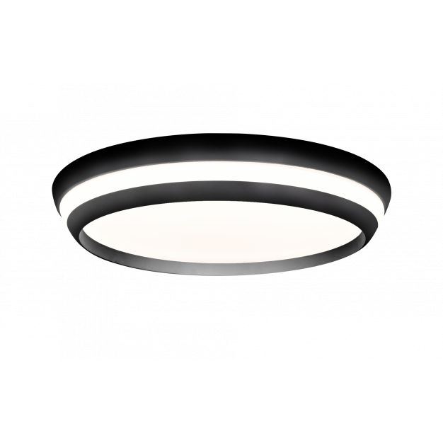 Lutec Cepa - plafondverlichting - slimme verlichting - Lutec Connect - Ø 45 x 8,15 cm - 40W LED incl. - dimfunctie en instelbare lichtkleur via app - zwart (laatste stuk!)