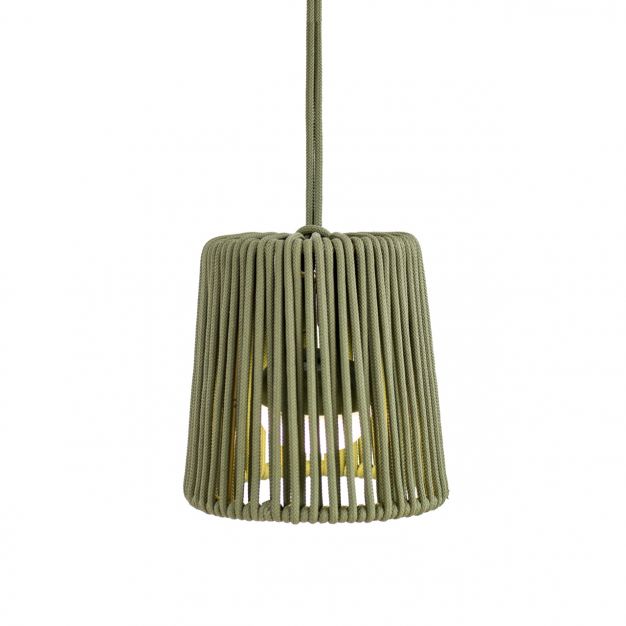 New Garden Conta Mini - hanglamp met oplaadbare lichtbron en afstandsbediening - Ø14,5 x 314,6 cm - 3,5W LED incl. - IP54 - groen